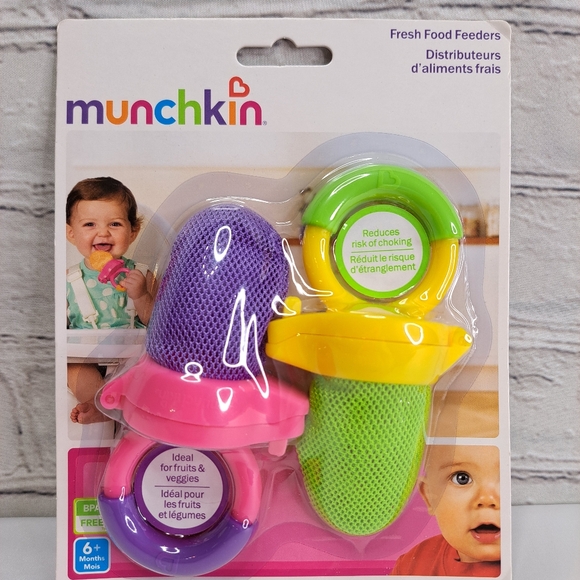 'MUNCHKIN' FRESH FOOD BABY FEEDERS FRUIT & VEGGIES 2~PACK - Picture 10 of 12